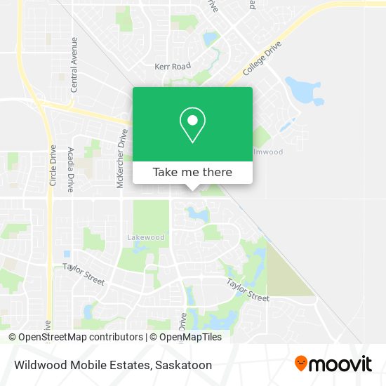 Wildwood Mobile Estates map
