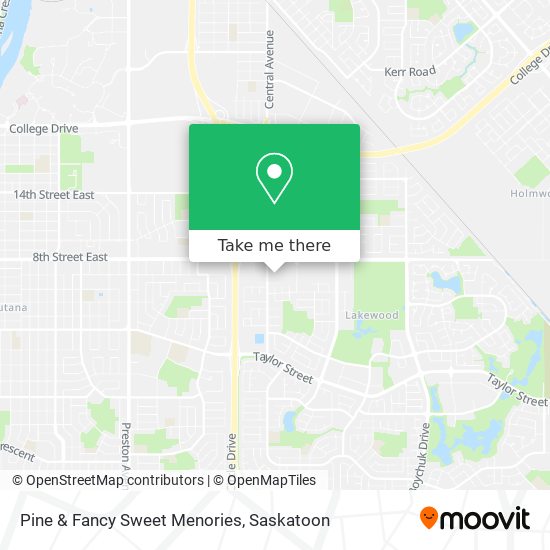 Pine & Fancy Sweet Menories map