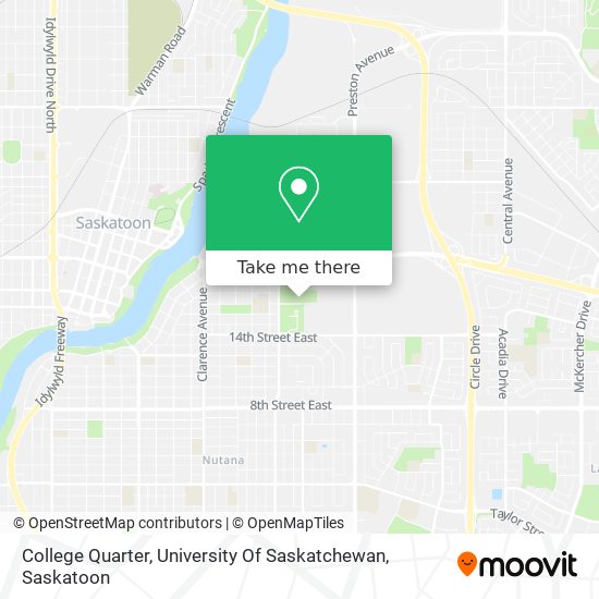 College Quarter, University Of Saskatchewan map