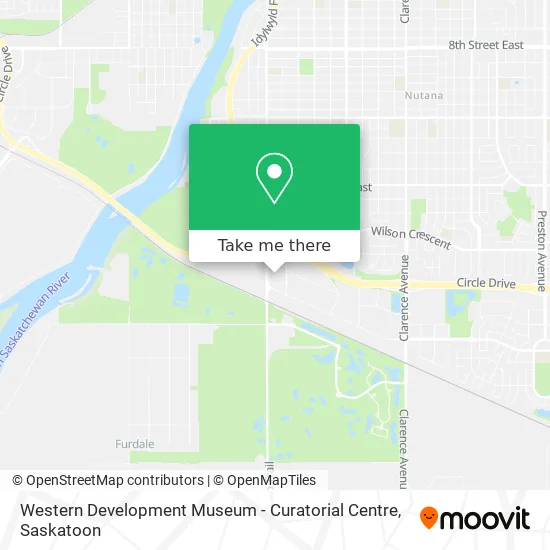 Western Development Museum - Curatorial Centre map