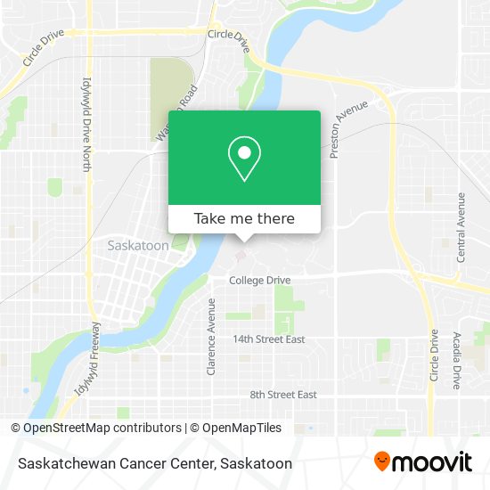 Saskatchewan Cancer Center map
