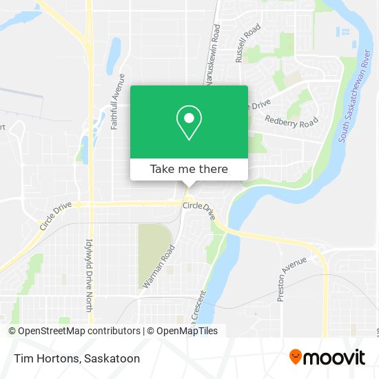 Tim Hortons map