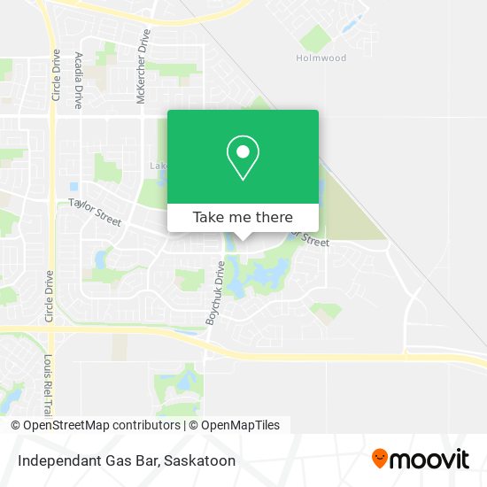 Independant Gas Bar map