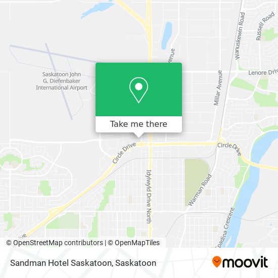 Sandman Hotel Saskatoon plan