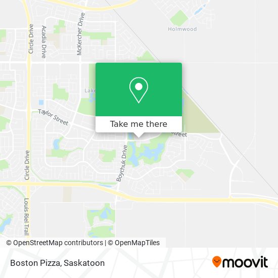 Boston Pizza map