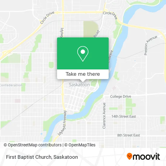 First Baptist Church map