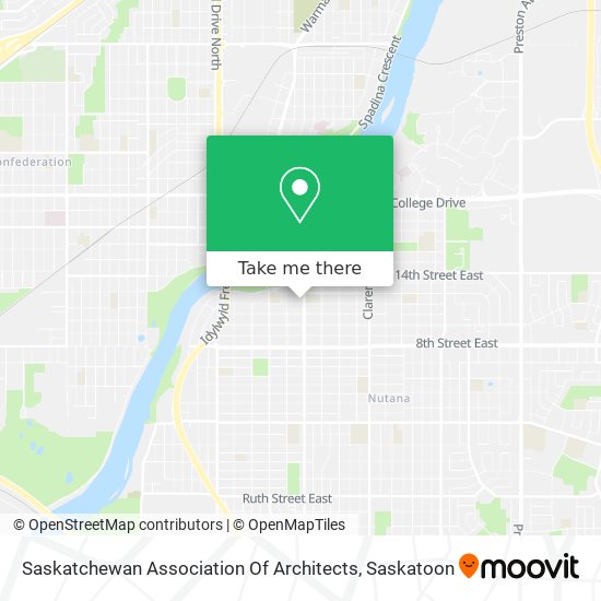 Saskatchewan Association Of Architects map