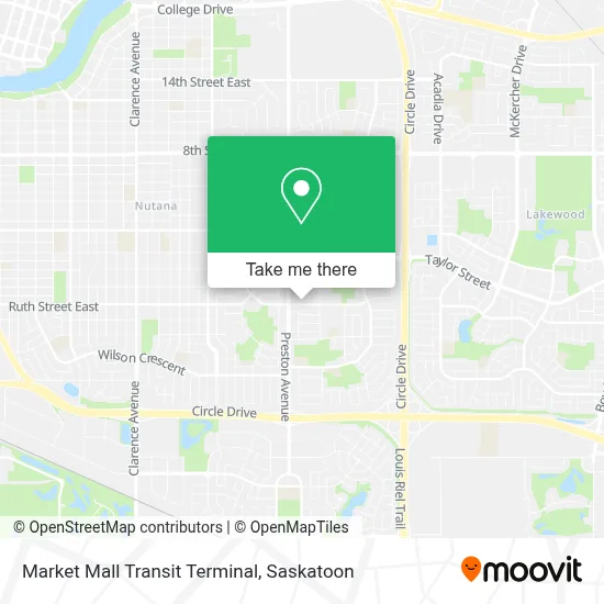 Market Mall Transit Terminal map