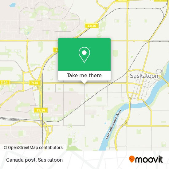 Canada post map