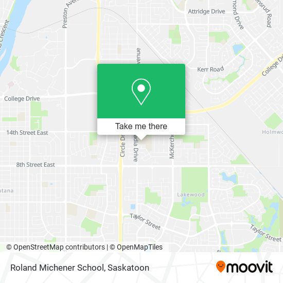 Roland Michener School map