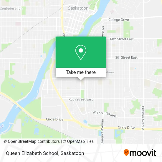 Queen Elizabeth School map