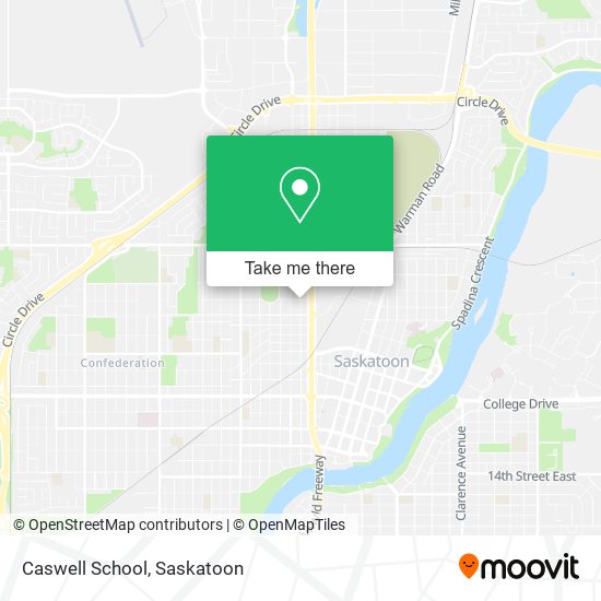 Caswell School map