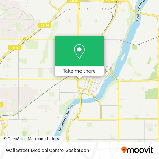 Wall Street Medical Centre map