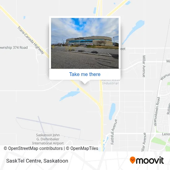 SaskTel Centre map