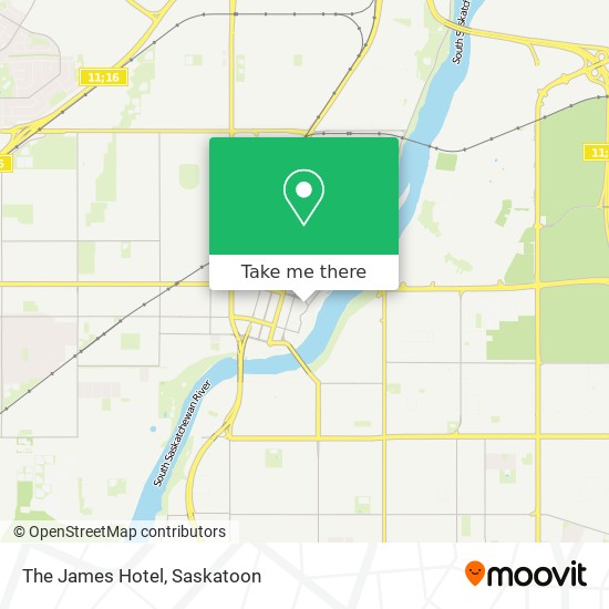 The James Hotel map