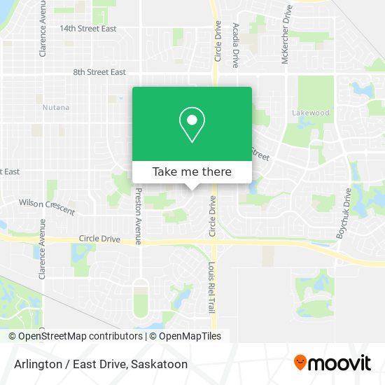 Arlington / East Drive map