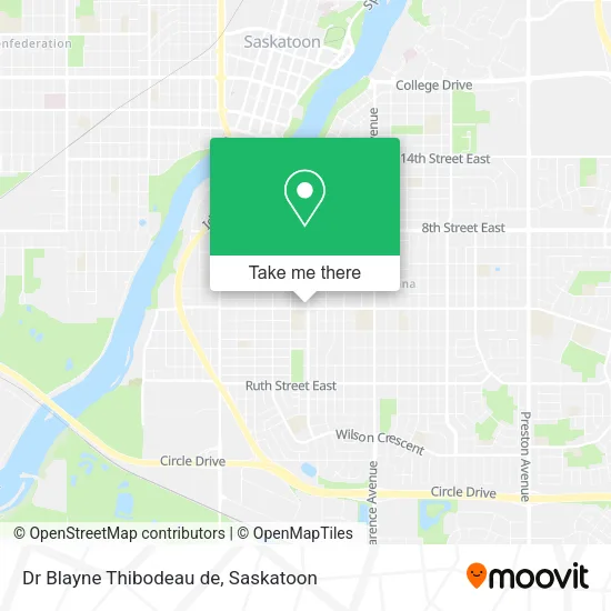Dr Blayne Thibodeau de map