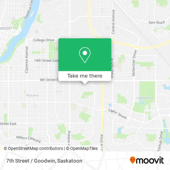 7th Street / Goodwin map