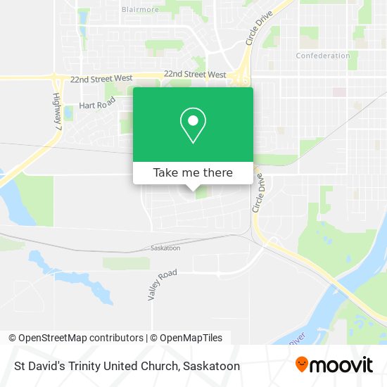 St David's Trinity United Church map