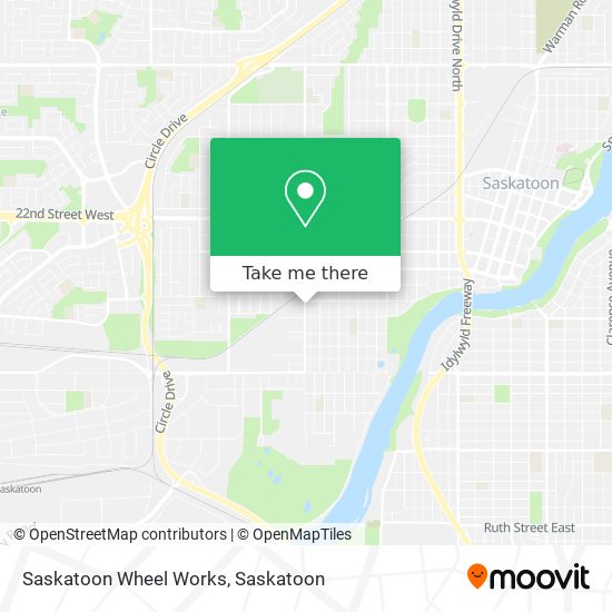 Saskatoon Wheel Works map