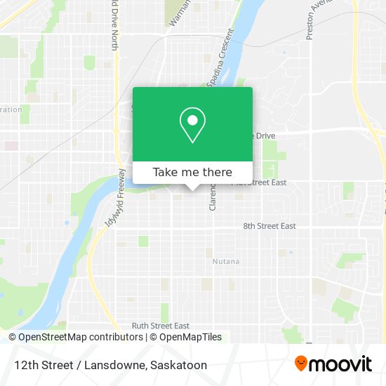 12th Street / Lansdowne map