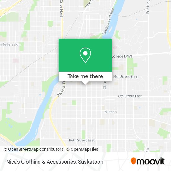 Nica's Clothing & Accessories map