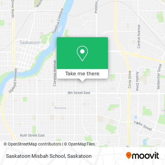 Saskatoon Misbah School map