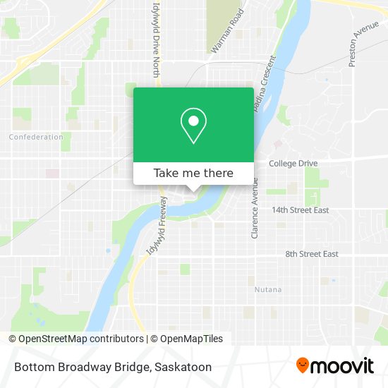 Bottom Broadway Bridge map