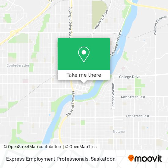 Express Employment Professionals map