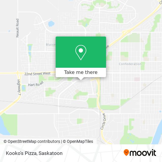 Kooko's Pizza map