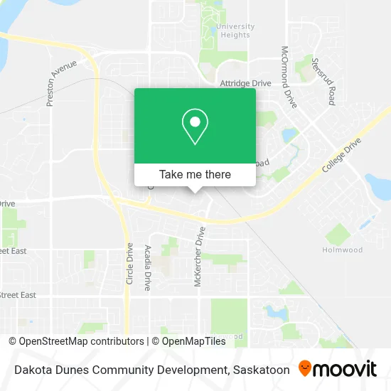 Dakota Dunes Community Development map