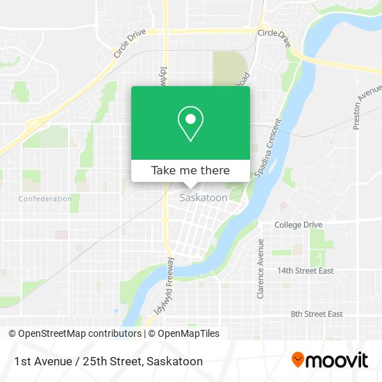 1st Avenue / 25th Street map