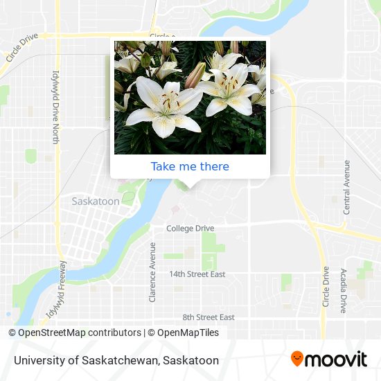 University of Saskatchewan map
