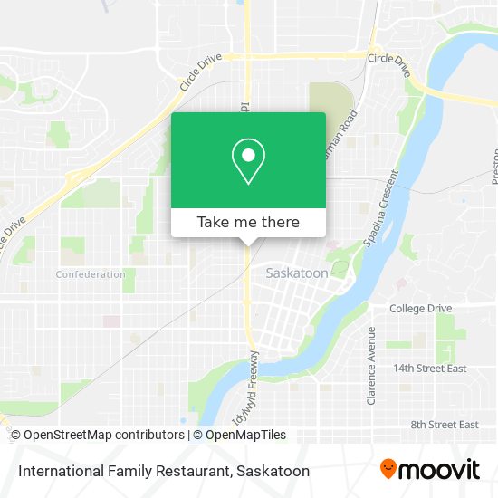 International Family Restaurant map
