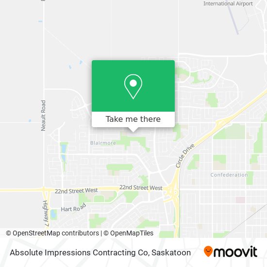 Absolute Impressions Contracting Co map