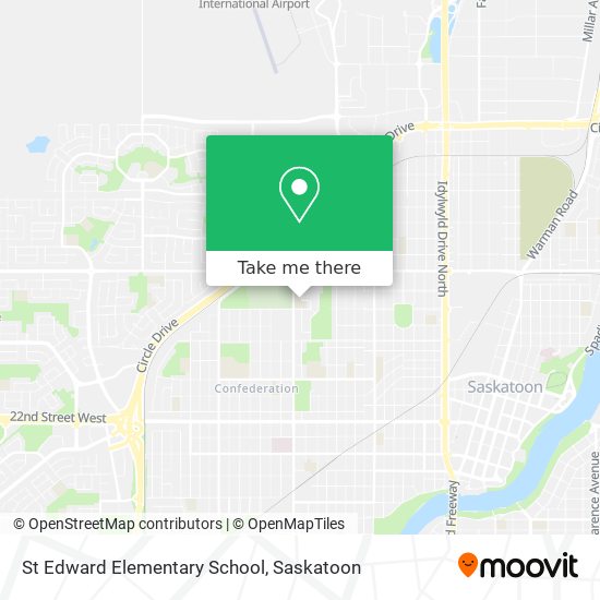 St Edward Elementary School map