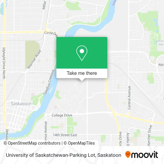 University of Saskatchewan-Parking Lot map