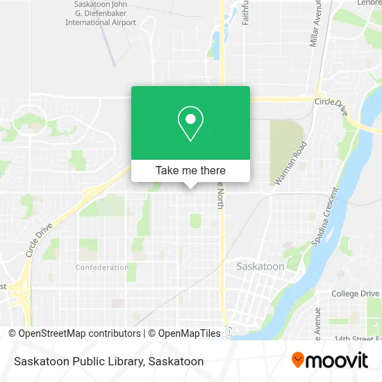 Saskatoon Public Library map
