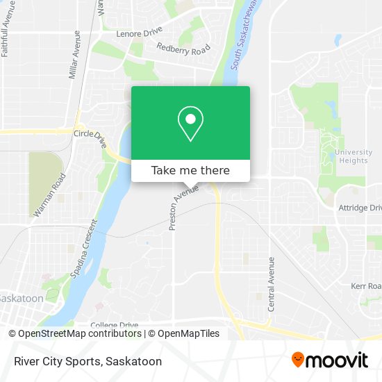 River City Sports map