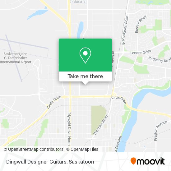 Dingwall Designer Guitars map
