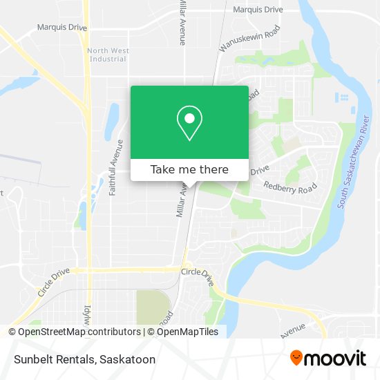 Sunbelt Rentals map