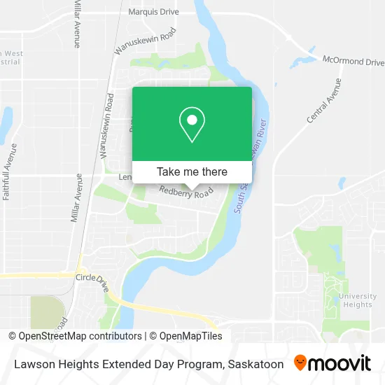 Lawson Heights Extended Day Program map