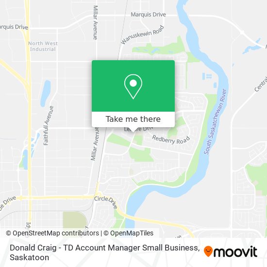 Donald Craig - TD Account Manager Small Business map