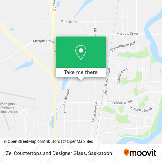 Zel Countertops and Designer Glass map