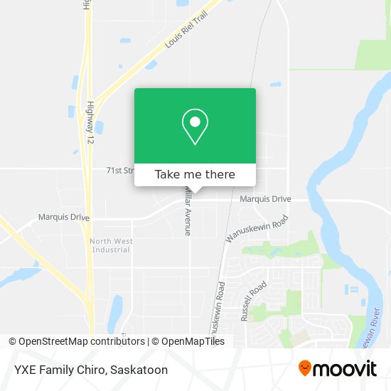 YXE Family Chiro map