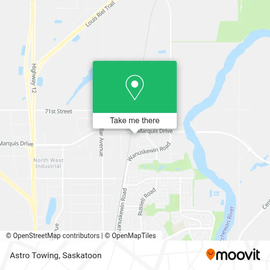 Astro Towing map