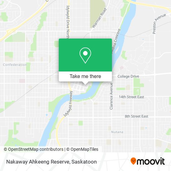 Nakaway Ahkeeng Reserve map