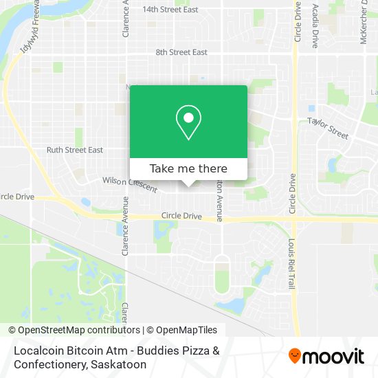 Localcoin Bitcoin Atm - Buddies Pizza & Confectionery map