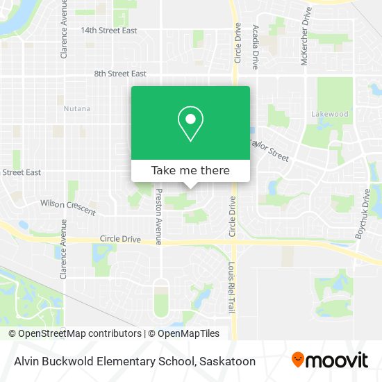 Alvin Buckwold Elementary School map