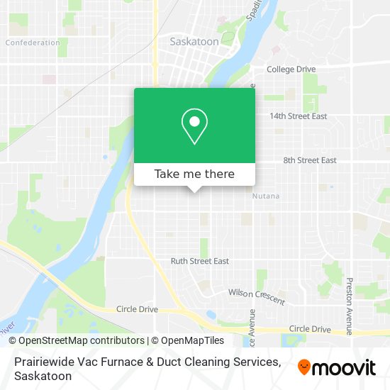 Prairiewide Vac Furnace & Duct Cleaning Services map